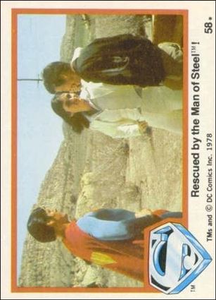 Superman (Movie) Series 1 (Base Set) card 58 Rescued by the Man of Steel!