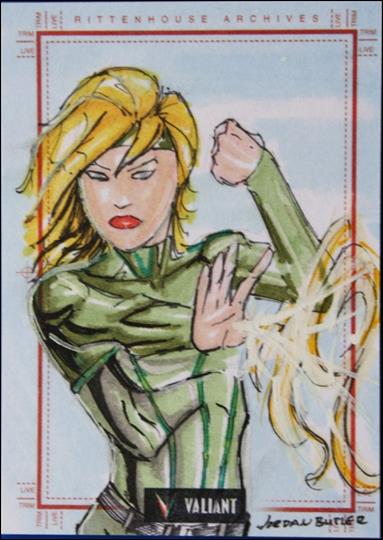 2013 Valiant Comics Preview Trading Card Set (Sketch Card Subset) card JBut-02