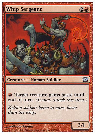 Magic the Gathering: 9th Edition (Base Set) card 227 Whip Sergeant