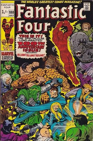 Fantastic Four (1961) issue 100-B UK Price Cover
