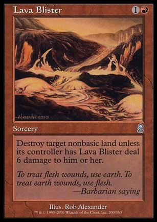 Magic the Gathering: Odyssey (Base Set) card 200 Lava Blister