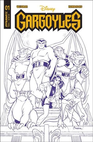 Gargoyles (2022) issue 1-W Amanda Conner 1:10 Purple Line Cover