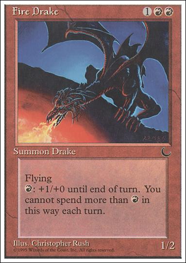 Magic the Gathering: Chronicles (Base Set) card 47 Fire Drake