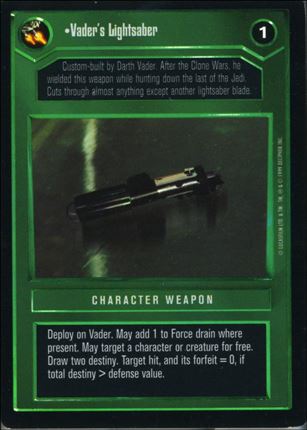 Star Wars: Reflections: A Collector's Bounty (Base Set) card 56 Vader's Lightsaber