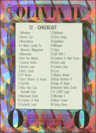Olivia II (Base Set) card 72 Checklist