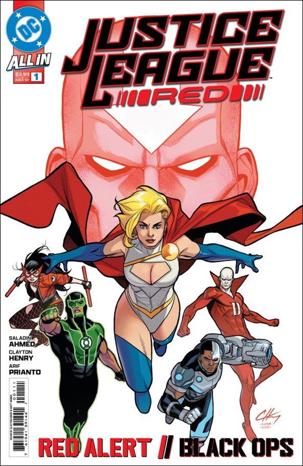 Justice League Red issue 1 Clayton Henry Cover