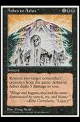 Magic the Gathering: 5th Edition (Base Set) card 141 Ashes to Ashes