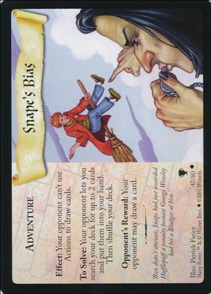 Harry Potter: Quidditch Cup (Base Set) card 47 Snape's Bias