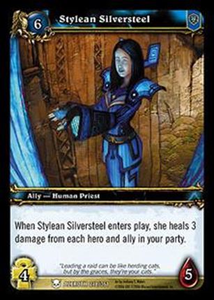 World of Warcraft: Heroes of Azeroth (Base Set) card 218 Stylean Silversteel