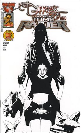 Darkness and Tomb Raider issue 1-B Jae Lee Black & White Cover