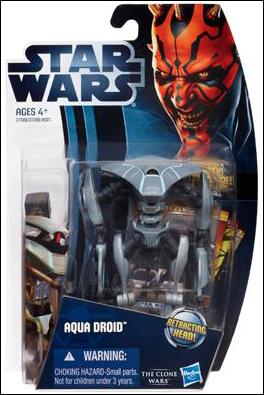 Star Wars: The Clone Wars Collection 3 3/4" Figures (2012) figure CW10 Aqua Droid