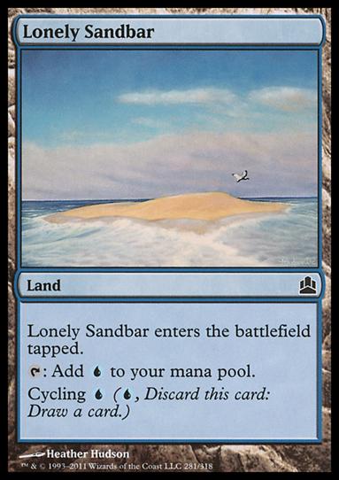 Magic the Gathering: Commander (Base Set) card 281 Lonely Sandbar