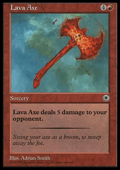 Magic the Gathering: Portal (Base Set) card 137 Lava Axe