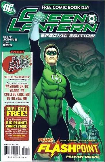 FCBD 2011 Green Lantern Flashpoint Special Edition issue 1-C Big Planet Comics Cover