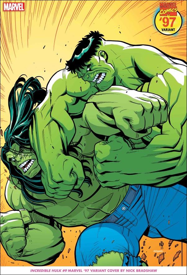 Incredible Hulk (2023) issue 9-C Nick Bradshaw Marvel '97 Cover