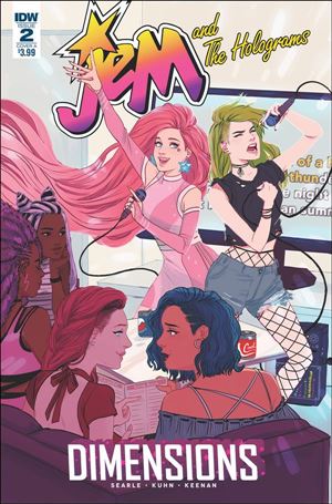 Jem and the Holograms:  Dimensions issue 2 Siobhan Keenan Cover