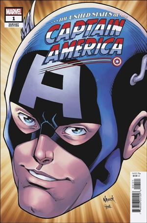 United States of Captain America issue 1-C Todd Nauck Marvel Headshot Cover