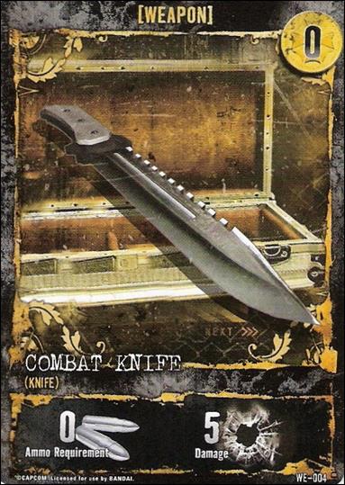 Resident Evil: Alliance (Base Set) card WE-004 Combat Knife (Knife)