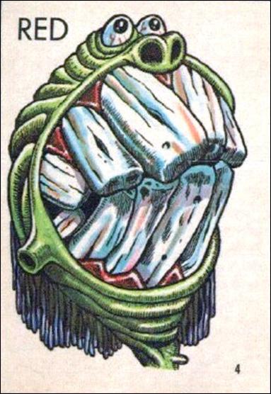 Ugly Stickers (1965) (Base Set) card 4-B Red