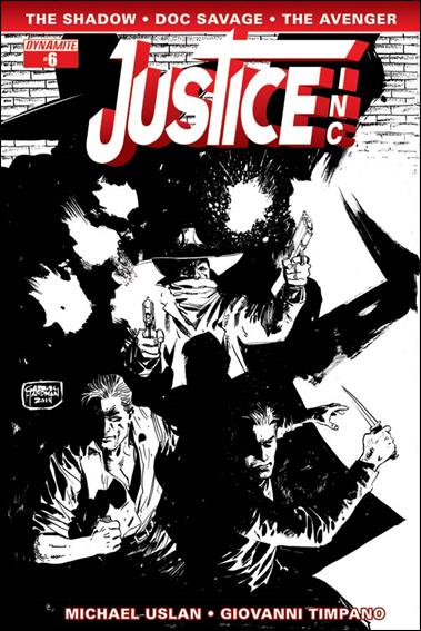 Justice, Inc. (2014) issue 6-E Gabriel Hardman 1:10 Black & White Cover