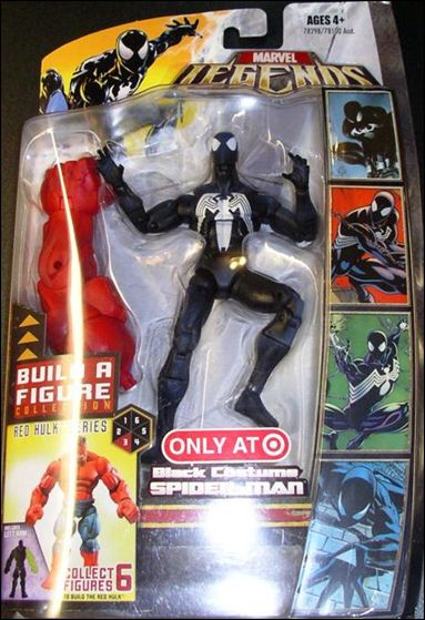Marvel Legends (Red Hulk Series) figure 3 Black Costumed Spider-Man