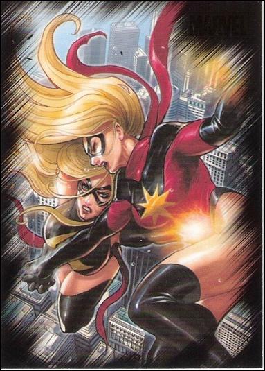 Marvel Heroes and Villains (Base Set) card 30 Ms. Marvel vs Ms. Marvel