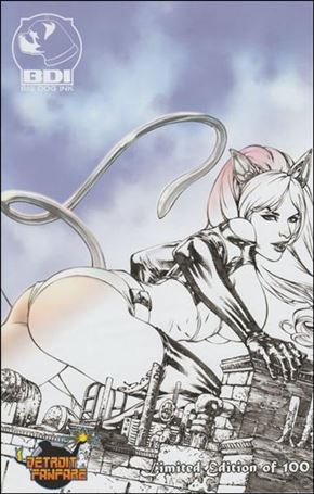 Critter (2011) issue 3-D Eric Basaldua Detroit Fanfare Fade Cover 1/100