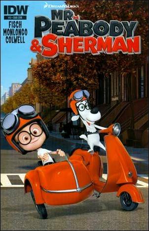 Mr. Peabody & Sherman issue 3-B Animation Art Subscription Cover