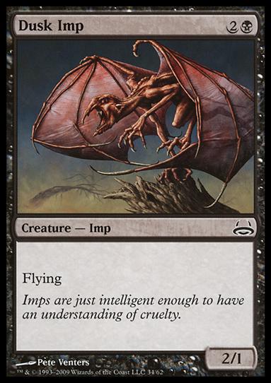 Magic the Gathering: Duel Decks: Divine vs. Demonic (Base Set) card 34 Dusk Imp