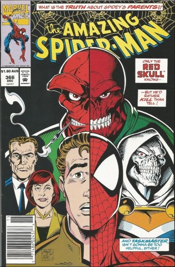Amazing Spider-Man (1963) issue 366-B Australian Price Cover