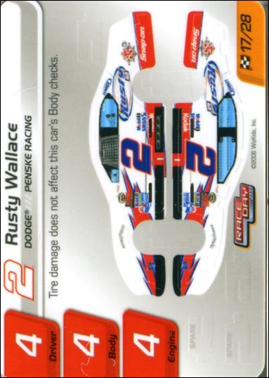NASCAR Race Day 2006 Series 1 (Base Set) card 17.1 Rusty Wallace