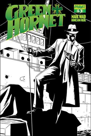 Green Hornet (2013) issue 5-C Paolo Rivera 1:15 Black & White Cover