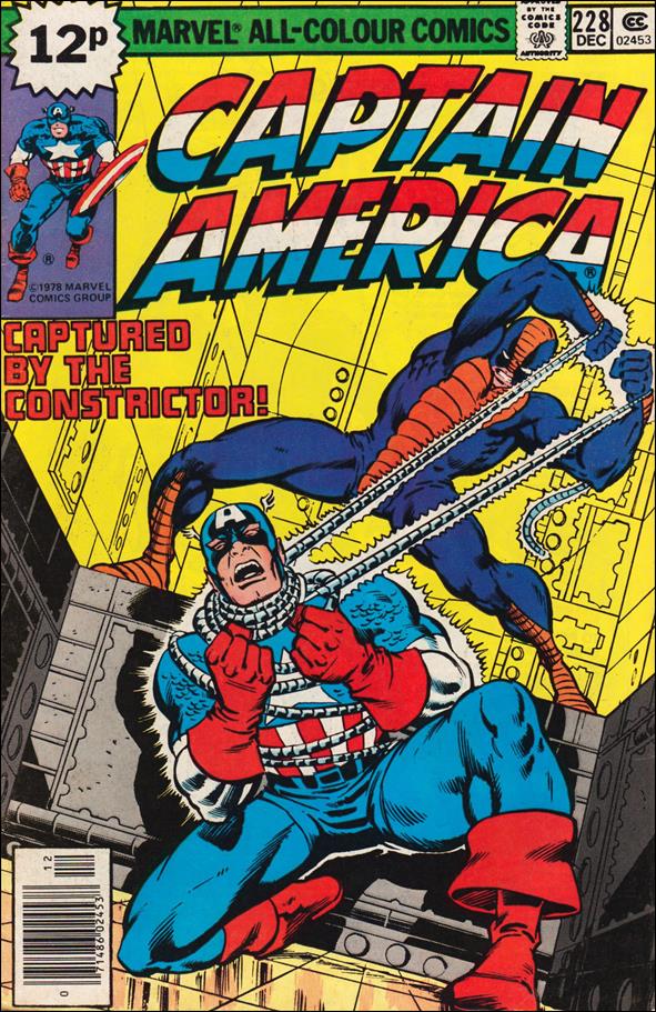 Captain America (1968) issue 228-B UK Price Cover