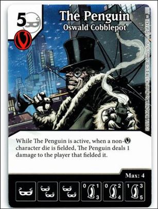 DC Comics Dice Masters World's Finest card 70 The Penguin: Oswald Cobblepot