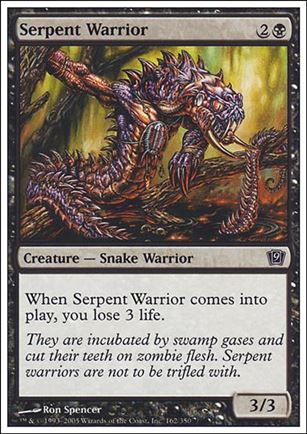 Magic the Gathering: 9th Edition (Base Set) card 162 Serpent Warrior