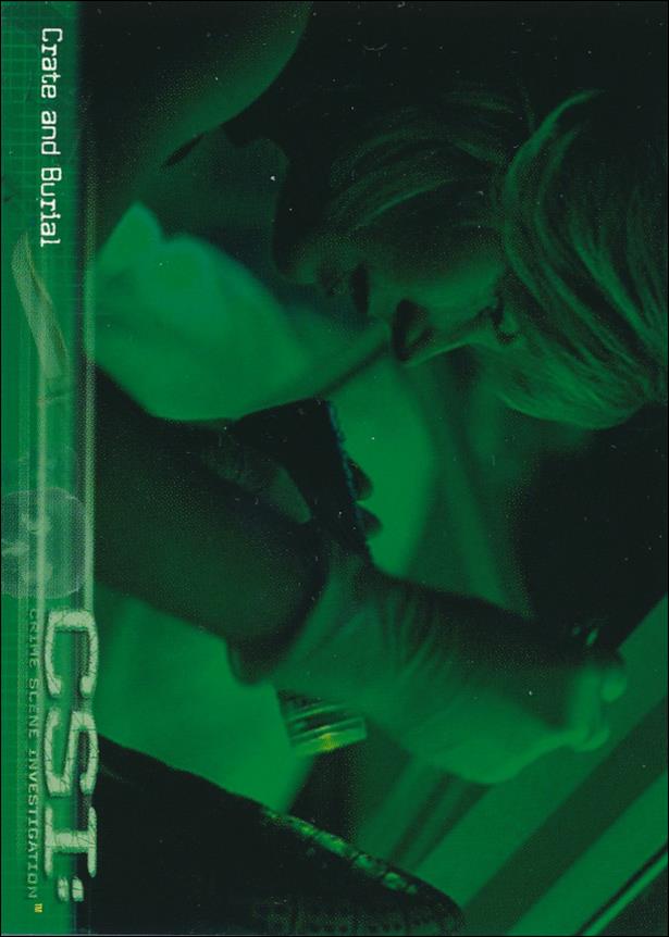 CSI: Crime Scene Investigation - Series One (Base Set) card 3 Crate & Burial