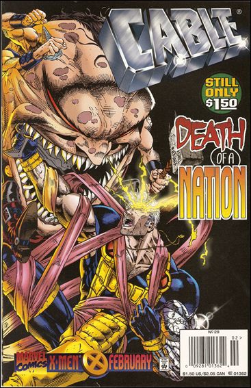 Cable (1993) issue 28-B Newsstand Edition / Price Variant