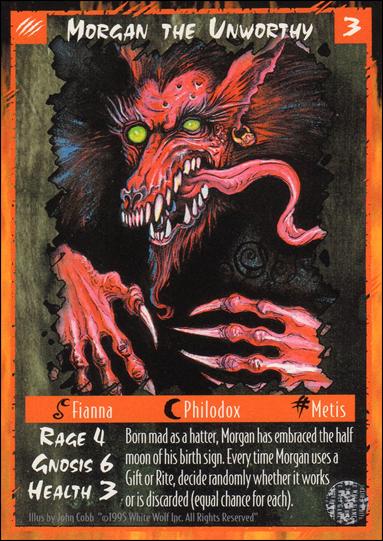 Rage Limited (Base Set) card 174 Morgan the Unworthy 