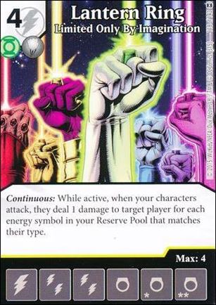 DC Comics Dice Masters War of Light card 118 Lantern Ring: Limited Only by Imagination 