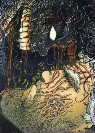 Evil Ernie Series II Chromium: Glow in the Dark (Base Set) card 28 Facing Death