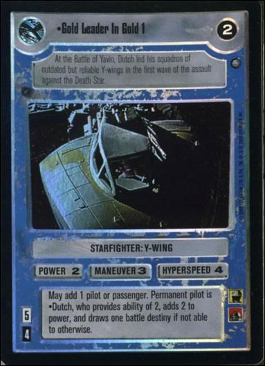 Star Wars: Reflections II: Expanding the Galaxy (Base Set) card 142 Gold Leader In Gold 1