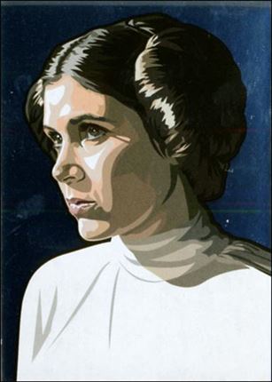 Star Wars Galaxy: Series 5 (Foil Subset) card 12 Princess Leia Silver Foil