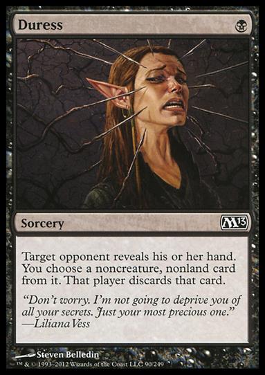 Magic the Gathering: 2013 Core Set (Base Set) card 90 Duress