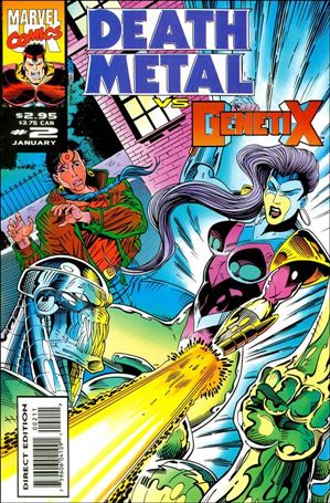 Death Metal vs Genetix (UK) issue 2-B Unbagged Wraparound Cover