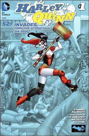 Harley Quinn Invades Comic-Con International: San Diego issue 1-E Amanda Conner Wrap Blue Retailer Summit Cover