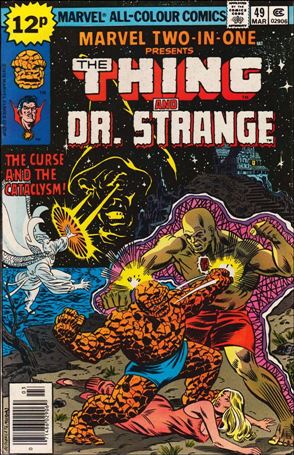 Marvel Two-in-One (1974) issue 49-B UK Price Cover