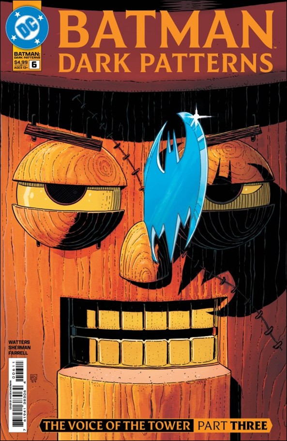 Batman: Dark Patterns issue 6 Hayden Sherman Cover
