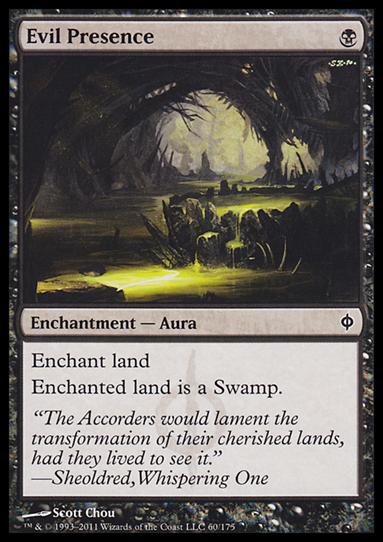 Magic the Gathering: New Phyrexia card 60 Evil Presence