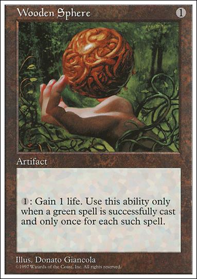 Magic the Gathering: 5th Edition (Base Set) card 409 Wooden Sphere