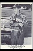 Gomer Pyle (Base Set) card 42 Now, You Just Pretend You're a Regular Pussy-cat.